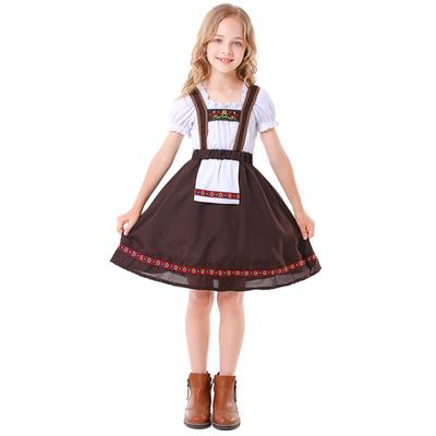 Kinder Mädchen Kinder Prinzessin Deutsch Traditionell Bier Oktoberfest Bluse Kleid Magd Halloween Cosplay Kostüme Rollenspiel Outfit