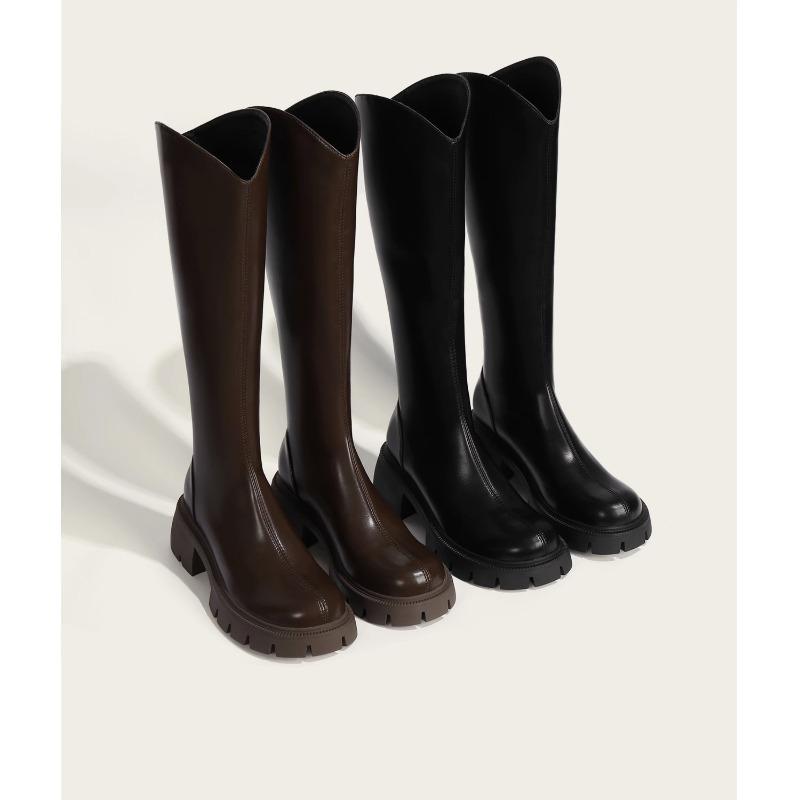 Adding Fleece Boots for Autumn and Winter, Women's Height-increasing and Slimming Shoes
