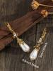 Vintage Inlay Pearls Dangle Earrings For Women Party Birthday  Custom Jewelry