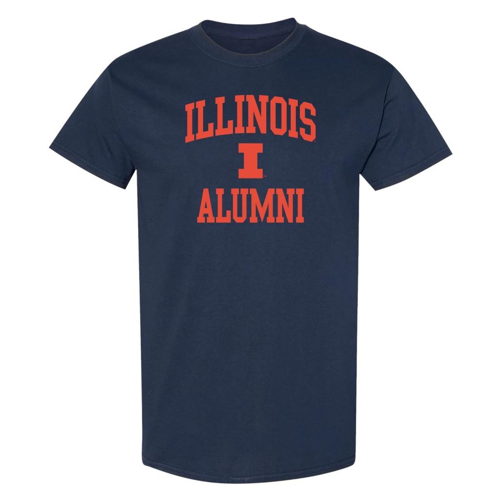 Illinois Arch Logo Alumni T-Shirt - Navy