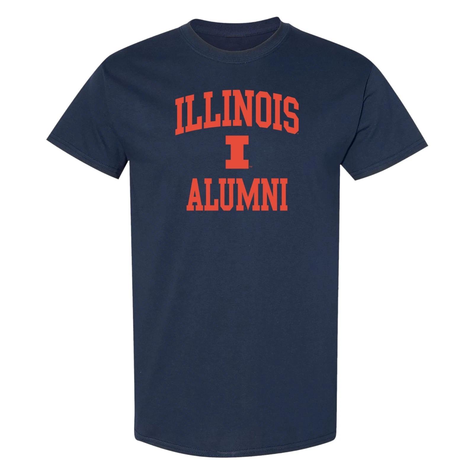 Illinois Arch Logo Alumni T-Shirt - Navy 2XL