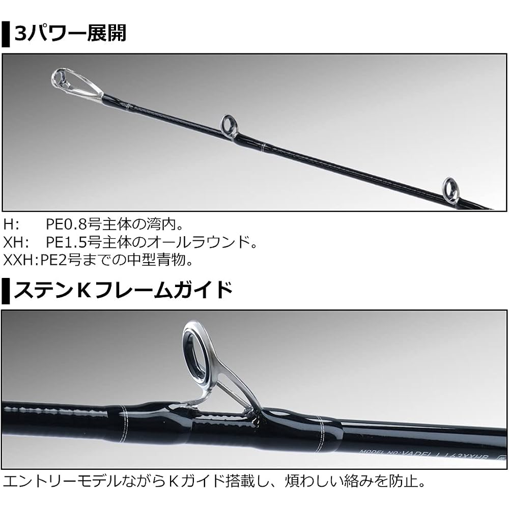 Daiwa 20VADEL LJ63XHB-2 Fishing Rod Lightweight Durable Design 6.3ft