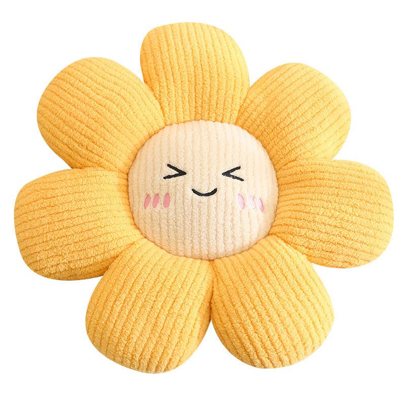 Cartoon Small Daisy Petal Flower Seat Cushion Sun Flower Throw Pillow Home Sofa Pillow Cushion Tatami Futon Cushion