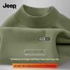 Men's Thermal Half-High Collar Fleece Long Sleeve Shirt