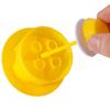 4-Holes Fruit Fly Trap Bottle Garden Orchard Greenhouse Cucumber Fruit Flies Needle Bee Drosophila Round- Shape Yellow Trap 1Pc
