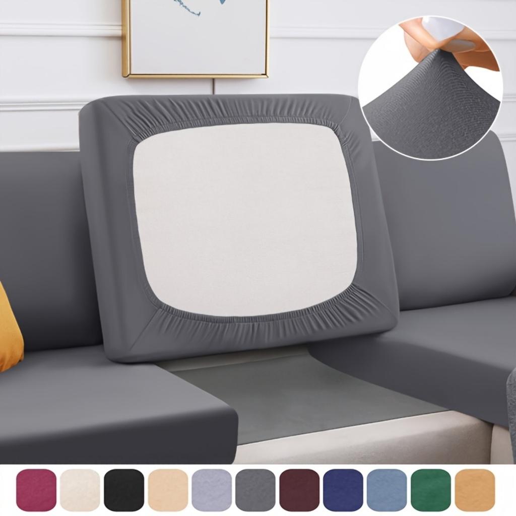 1pc 1/2/3 Seater Elastic Outdoor Courtyard Cushion Cover, Cushion Cover To Replace Courtyard Furniture Sofa Cover, Washable Furniture Protective Cover