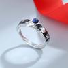 2Pcs Astronaut Planet Couple Rings for Women Men Cute Sliver Color Star Moon Adjustable Finger Rings Romantic Lovers Jewelry