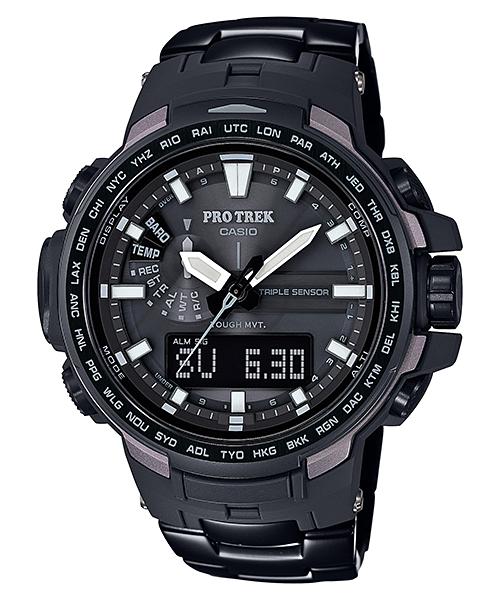 

Casio Men s Stainless Steel 100M Water Resistant Digital Alarm Quartz Watch PRW-6100YT-1 чёрный