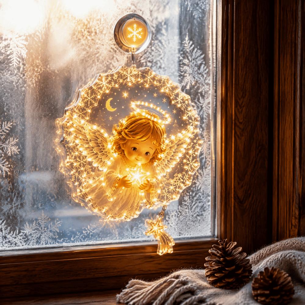 Suction Cup Christmas Window Lights Hanging Window Decorations  Home Party Decorations