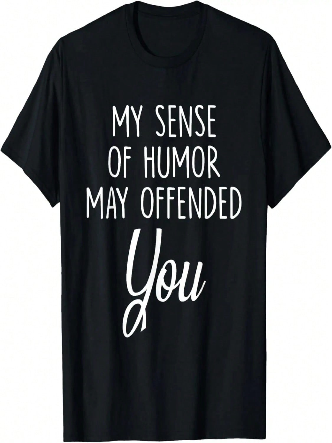 My Sense Of Humor May Offended You Retro T-Shirt S разноцветный