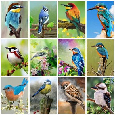 Diamond Art Painting Bird Tree Home Decor Diamond Embroidery Animal Mosaic Cross Stitch Wall Sticker