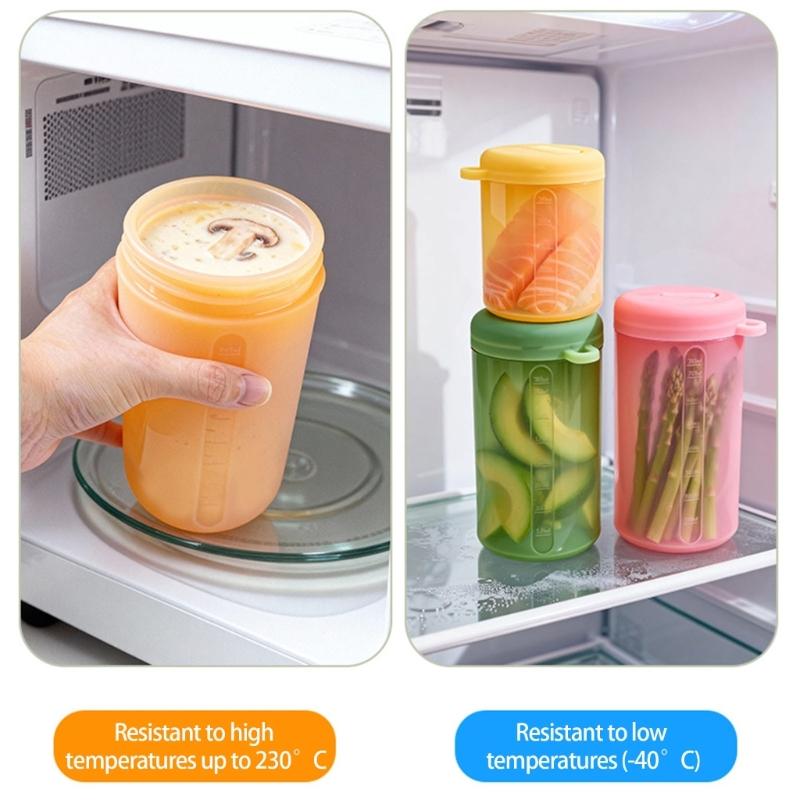 Clear View Silicone Seal Storage Jar For Easy Content Identification In Kitchen Supplies Without Opening The Lid