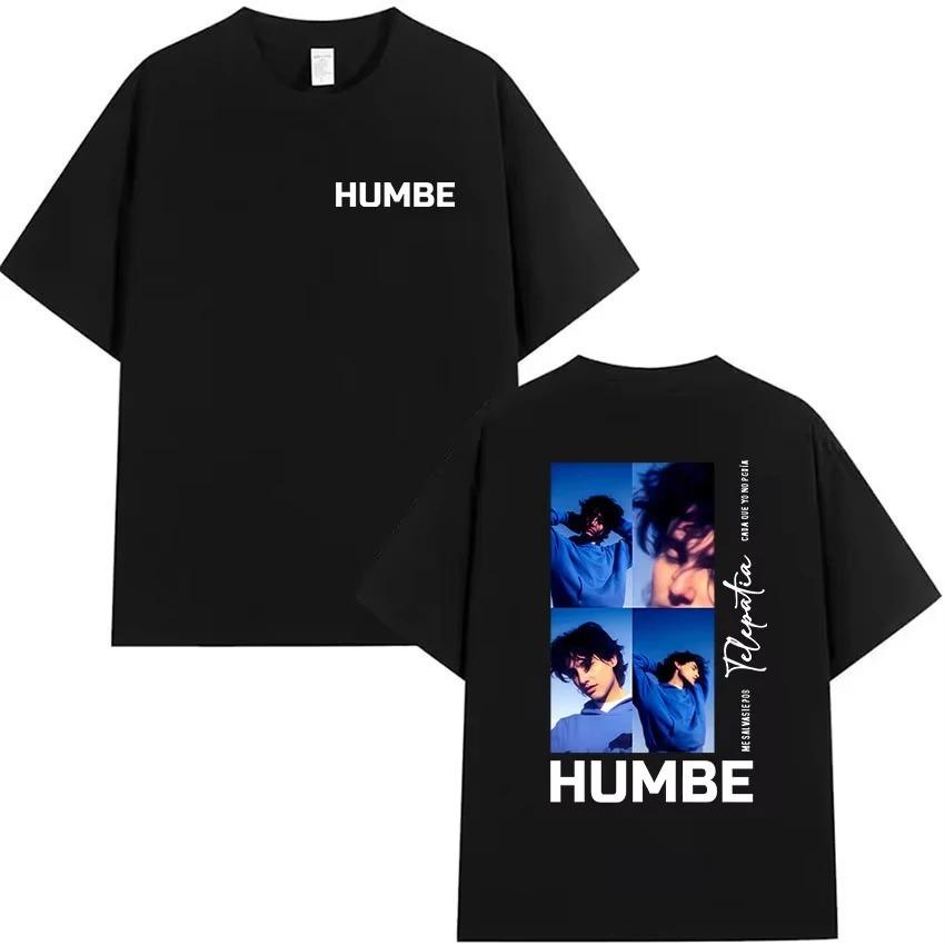 

2026 Singer Humbe Dueno Del Cielo Tour Pattern Mens Retro Hip Hop Fashion Short Sleeve TShirt Streetwear Tshirts S
