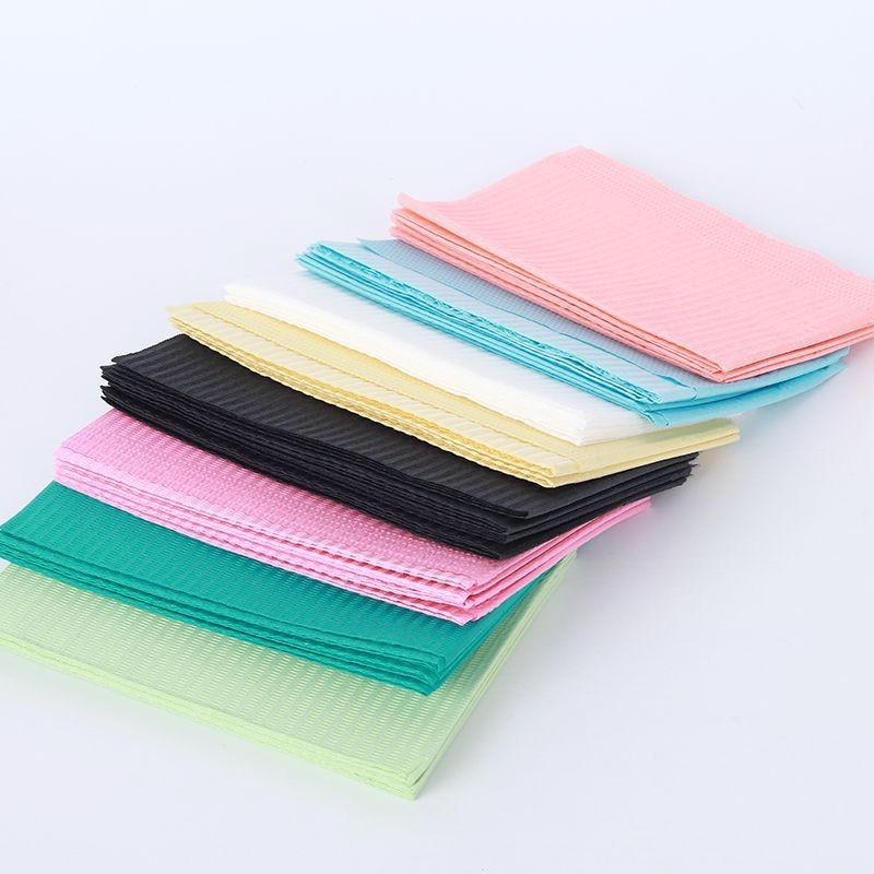 Disposable Tattoo Table Covers Clean Pad 3ply Dental Patient Bib Napkin Waterproof Nail Tattoo Pad Dental Bib