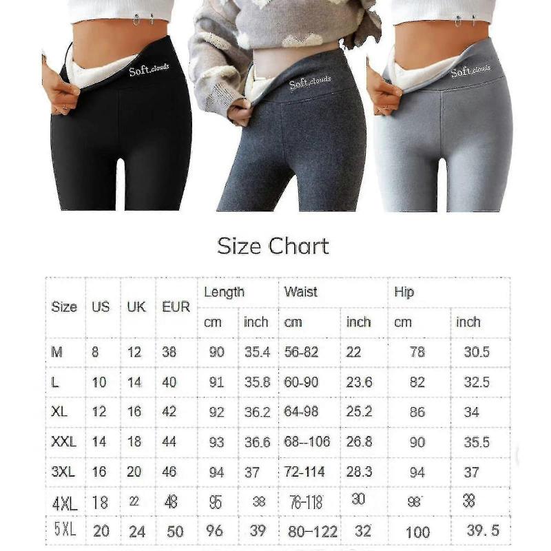 2023 New Women's Thermo Leggings Thick Fleece Lining For Keep Warm Pants Zekai