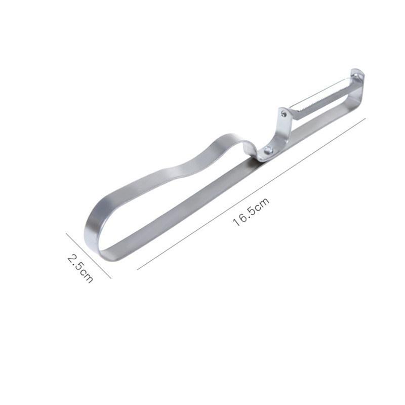 Multifunctional Stainless Steel Kitchen Tooth Type Planer Fruits and Fruit Peeler 16.5*2.5cm