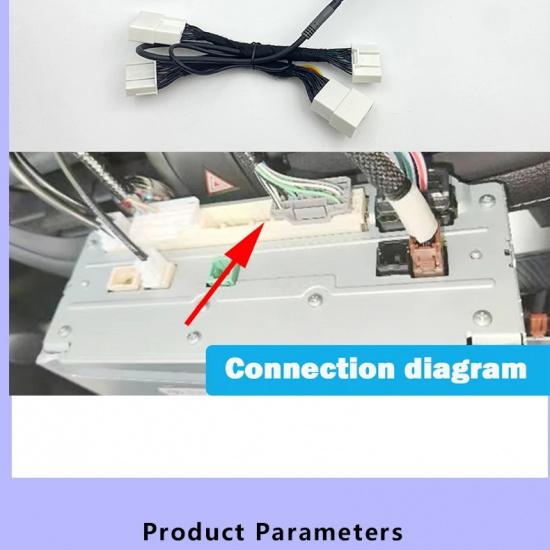 2 in 1 Screen Unlock Plug with rear view camera for Toyota Corolla Cross 2022 2023 2024 2025 OEM Radio 10.25 inch Screen