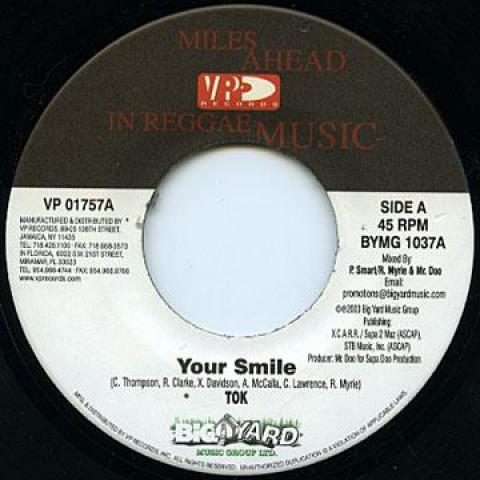 

7inch Record TOK - Your Smile BYMG1037 VP 2003 US Reggae, Ska & Dub Used