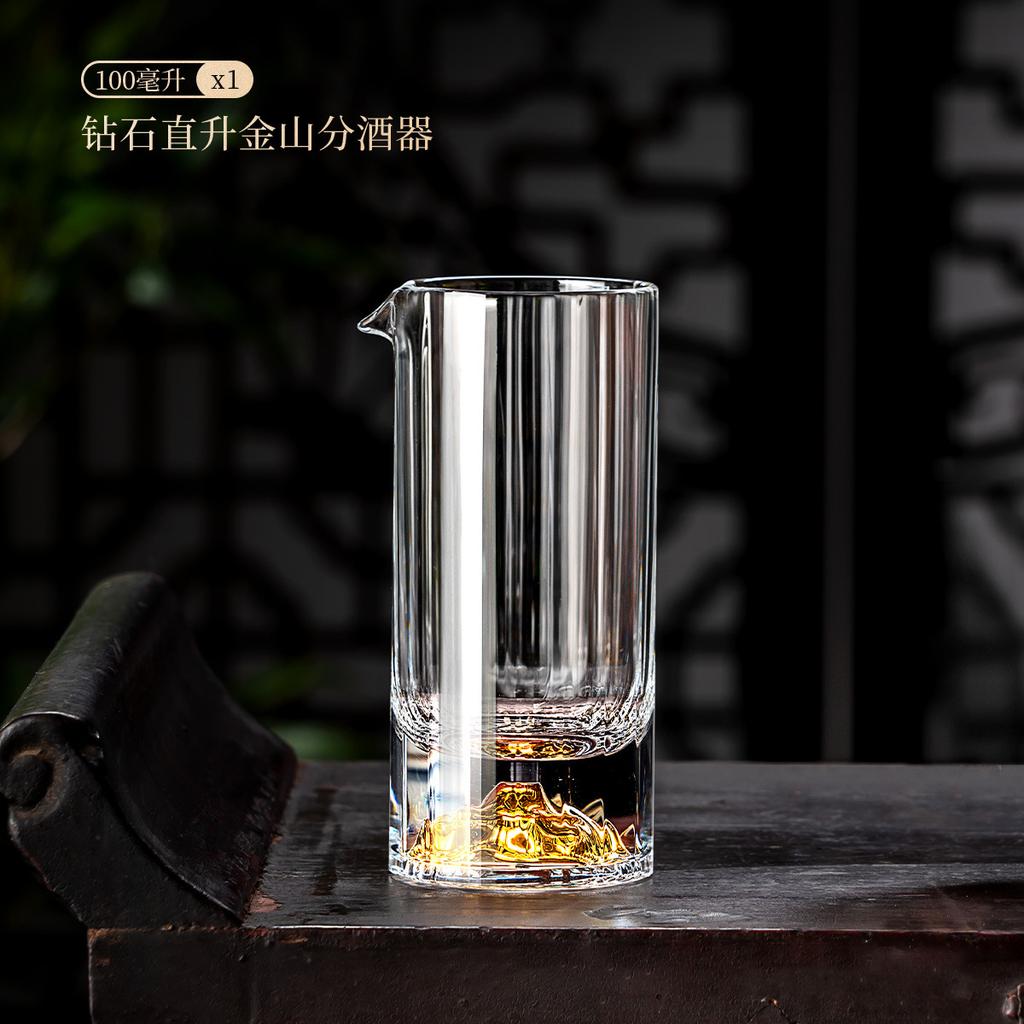 Bamboo Joint White Wine Cup With Vertical Stripes Wine Decanter Strong Liquor Cup Single Mouth Cup Crystal Glass Small Wine Cup