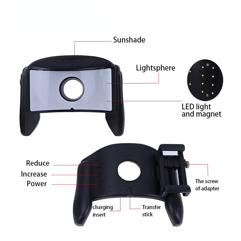 Dental Photography Flash Light Oral Cavity Flash Mobile Photography Holder Stand Dentist Equipment LED Light