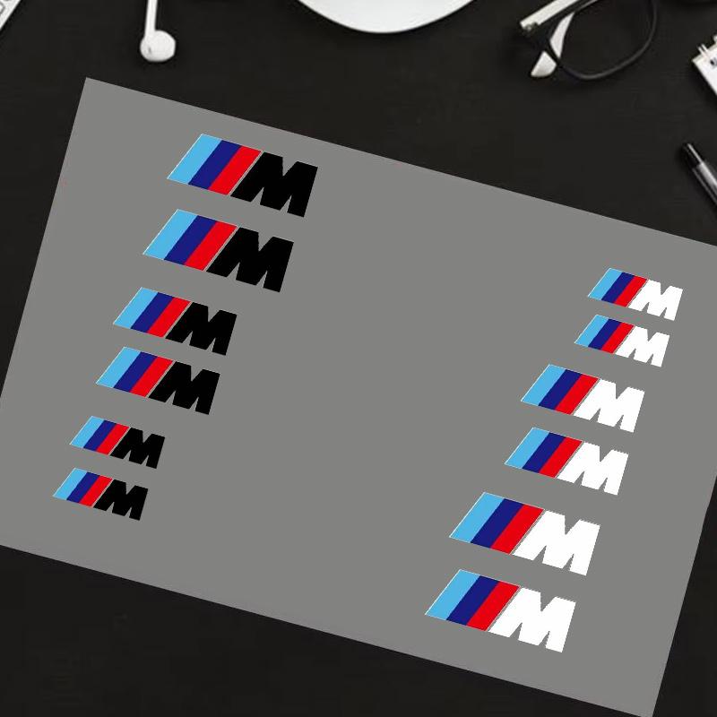 EYUJ8 Sticker Brake Caliper Sticker Label BMW MLogo Personalized Modification Decorative Sticker For BMW M Emblem E46 E36 E34 F10 E90