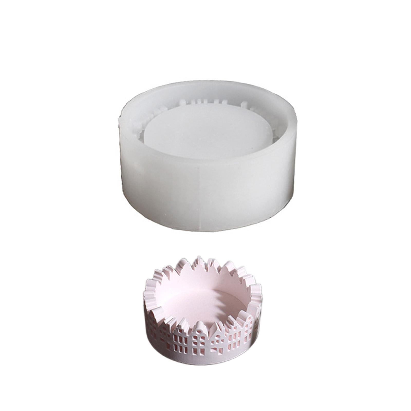 

Модный подсвечник в форме домика, прочная силиконовая форма для смолы и художественных принадлежностей, форма для украшения дома 2