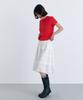 Cloet Tiered Frill Flare Skirt + White