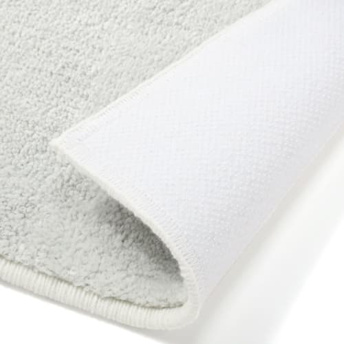 Francfranc Two-Color Kitchen Mat, Small, Light Gray X White