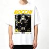 2026 Summer Hot Anime Bocchi The Rock Bocchi T-shirt Y2K Unisex Cotton Short Sleeve O-neck T-shirt Loose Streetwear Daily Tops