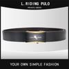 PULO Męski pasek z automatyczną klamrą, odporny na zużycie i trwały, biznesowy pasek na każdy mecz, casualowy