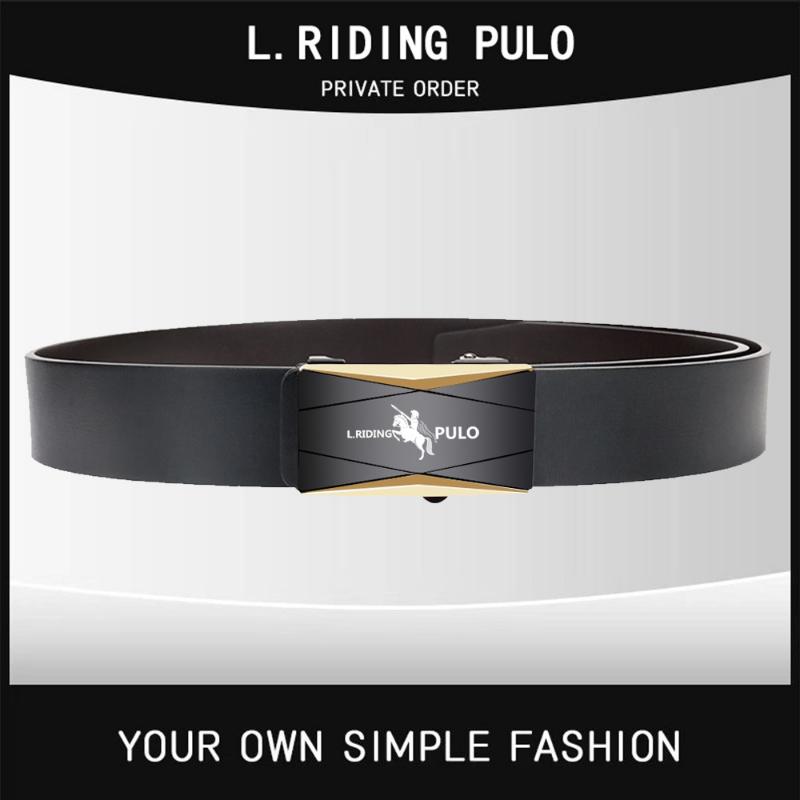 PULO Herrengürtel mit automatischer Schnalle, verschleißfest und langlebig, Business- und Freizeitgürtel