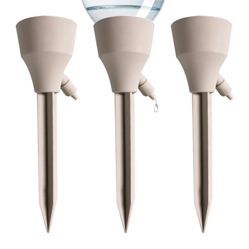 Plant Watering Stakes 3 Pieces Automatic Irrigation Dripper Automatic Plant Waterers With Control Valve For Indoor Outdoor Home
