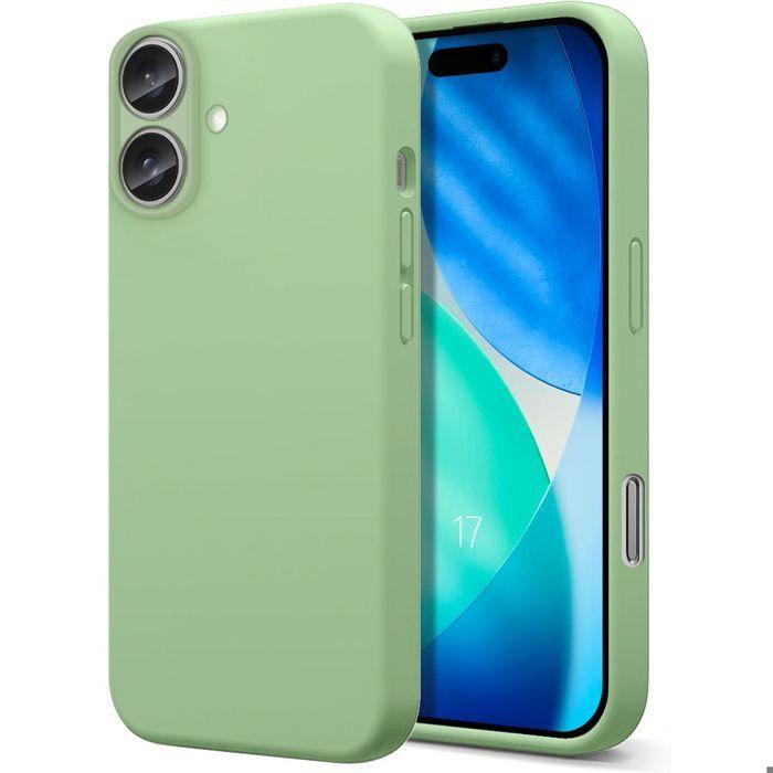 Protective Case - BOOLING - iPhone 17 - Soft Liquid Silicone Slim Lightweight - Green