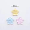 50Pcs 20mm PU Leather Star Applique for Handmade Hat Clothes Sewing Patches DIY Baby Headwear BB Clips Bow Decor Accessories