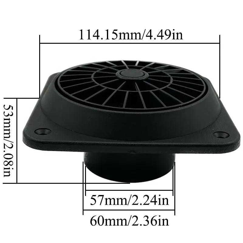1/2/4/6X 60mm/2.36" Warm Diesel Heater Conditioner Ducting Duct Air Vent Outlet with Fan Black For Webasto Car Truck Camper VAN