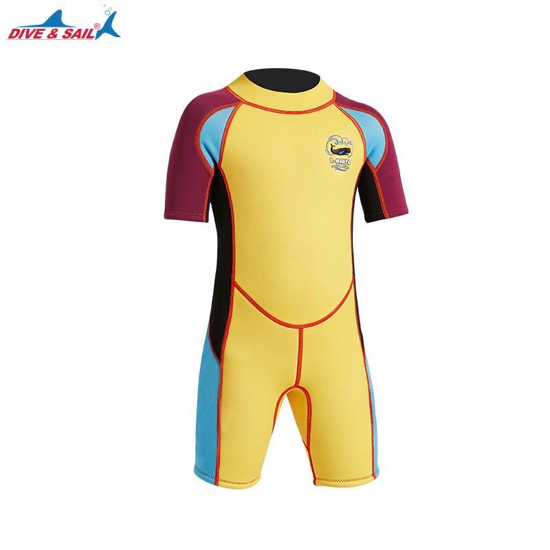 2.5MM Diving Suit Children Boys Sunscreen Jellyfish Swimsuit One-piece Thick Warm Snorkeling Surfing