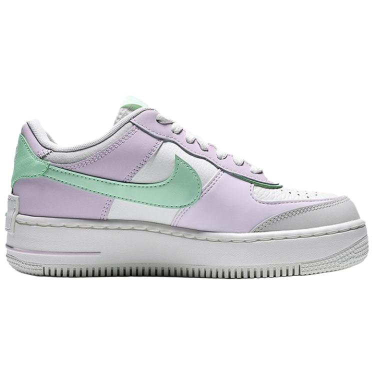 Nike Air Force 1 Shadow Comfortable Fit Sneakers Women Sneakers White Purple Green DZ1847116