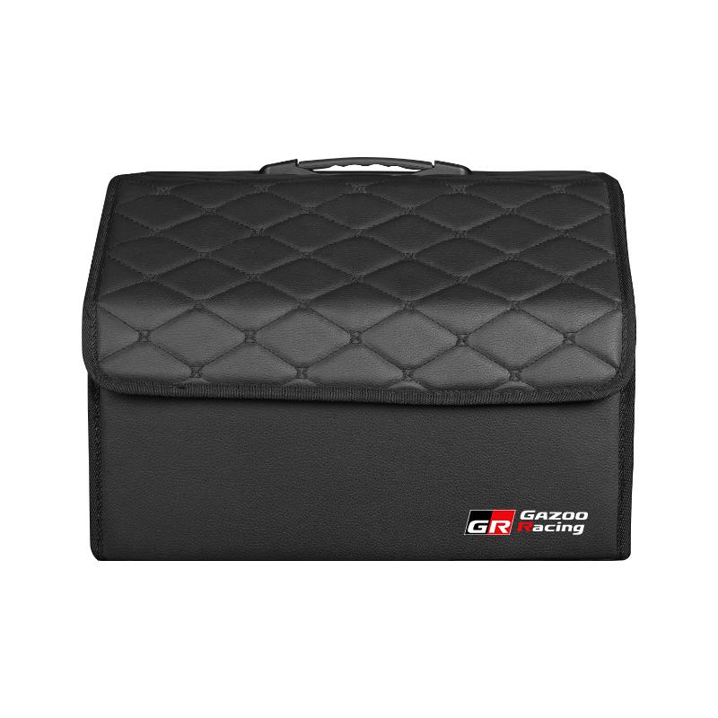 Car Trunk Storage Box Foldable Organizer Tools For Toyota 86 Mirai Supra Prado Alphard Crown Venza Prius Yaris RAV4 CHR Keyring
