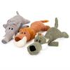 Cute Plush Dog Squeaky Toy Soft Corduroy Pet Chew Toy for Puppy Interactive Teething