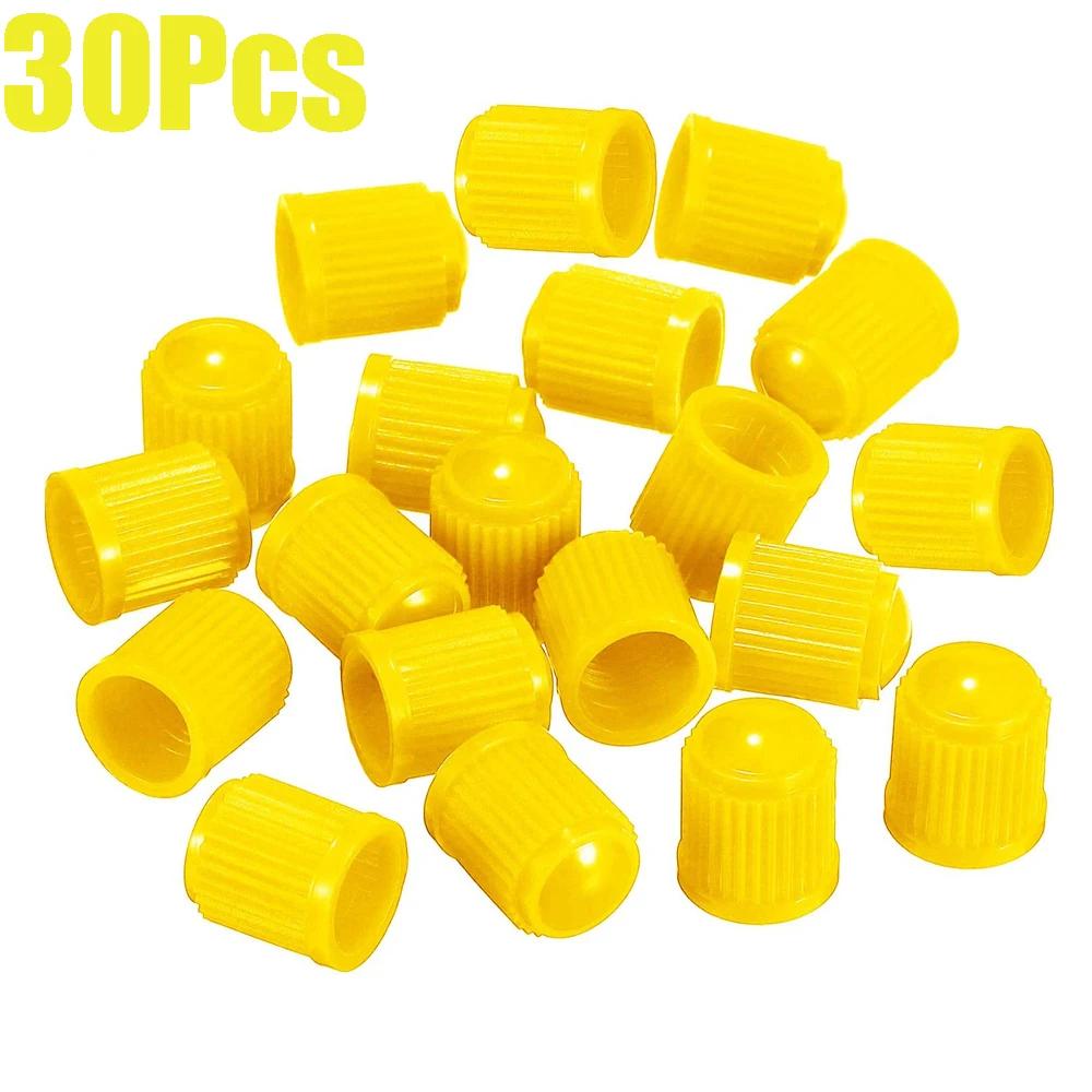 Tyre Valve Dust Caps Valve Stem Covers Plastic Tire Caps With O Rubber Ring For Car, Motorbike, Trucks, Bicycle Airtight Seal