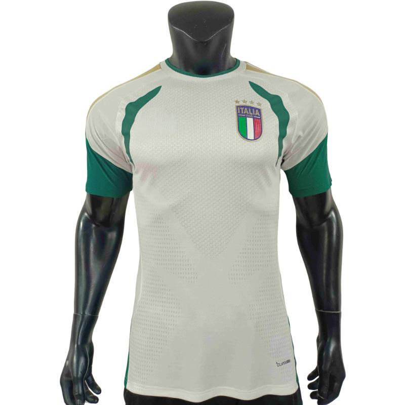 26 Italian Training Uniform National Team Barcelona Player Edition Top With Three Complete Football Logos