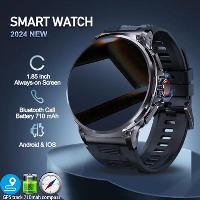 2026 New GPS Outdoor Sports Smart Watch Men AMOLED Screen NFC Flashlight Heart Rate Waterproof Bluetooth Call 750mAh Sport  Fitness Men SmartWatch