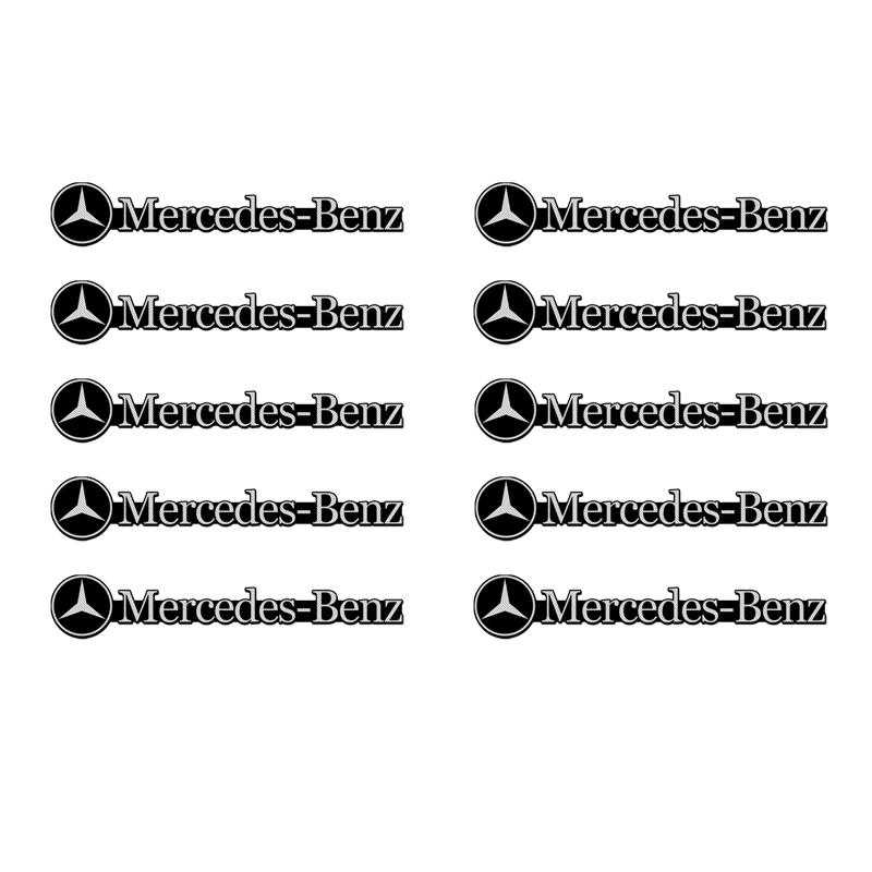 Styling auta 3D hliníkové samolepky na reproduktory Znak Emblém Nálepka Pro Mercedes Benz AMG W124 W202 W203 W204 W210 W211