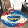 Arsenal,Crest Chair Mat Round Rug Office Carpet, Non Slip, Suitable for Living Rooms, Bedrooms Decor.1205276a