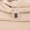 Amethyst Edelstein 925 Sterlingsilber Schmuck Modischer Zirkon Anhänger CZP-11-10