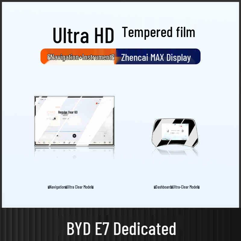 BYD E7 2025 Screen Protector: Dashboard Film for Navigation Console