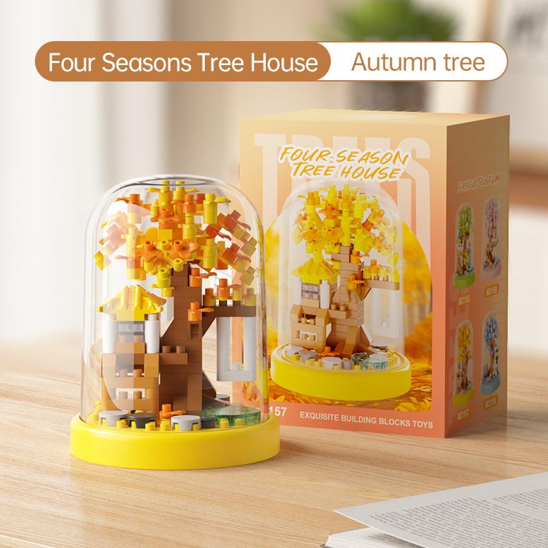 Brand new High-Quality Creative High-Quality Four High-Quality Season High-Quality Potted High-Quality Plants High-Quality Building High-Quality with box