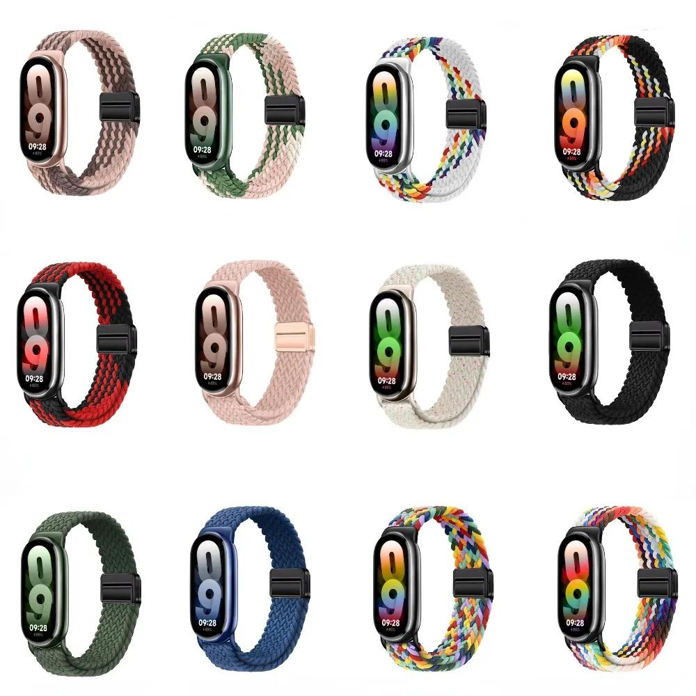 Nylon Solo Loop Strap for Xiaomi Mi Band 9/10 Smartwatch Replaceable Breathable Bracelet for Xiaomi Band 8/9 Sports Belt Correa