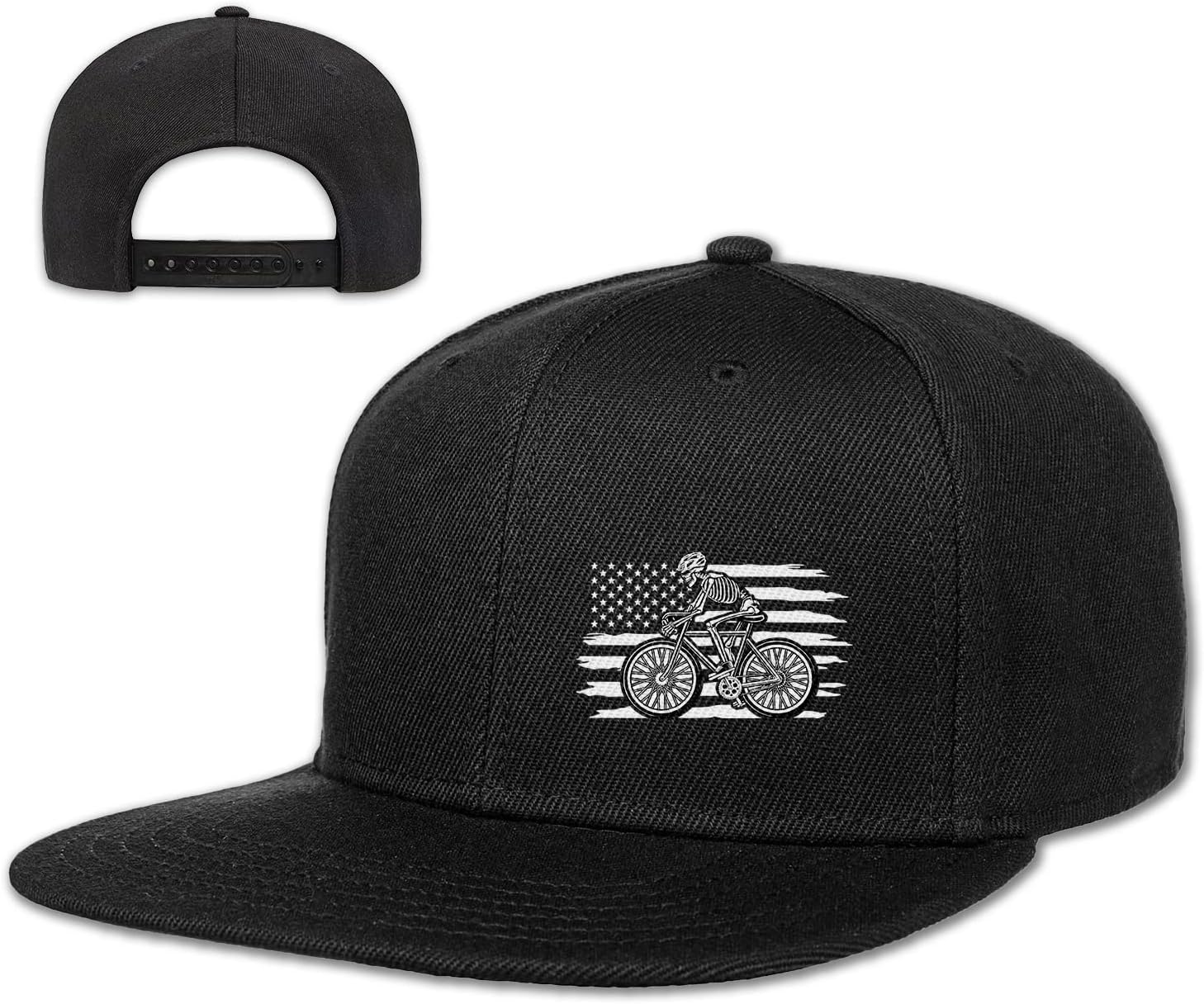 

Скелет Велосипедист Американский Флаг Потертая Кепка Snapback Байкер Велосипед Грузовик Шляпа Взрослый Уличная One Size