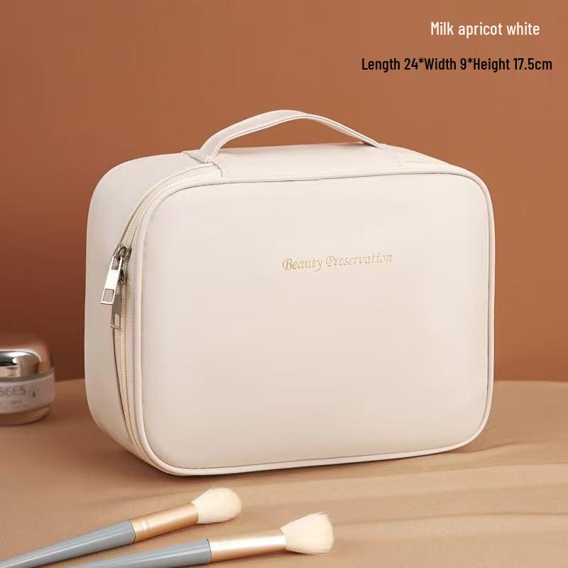 

Three-in-One Multifunctional Makeup Bag with Large Capacity and High-End Design for Compartmentalized Storage Three-in-One Makeup Box